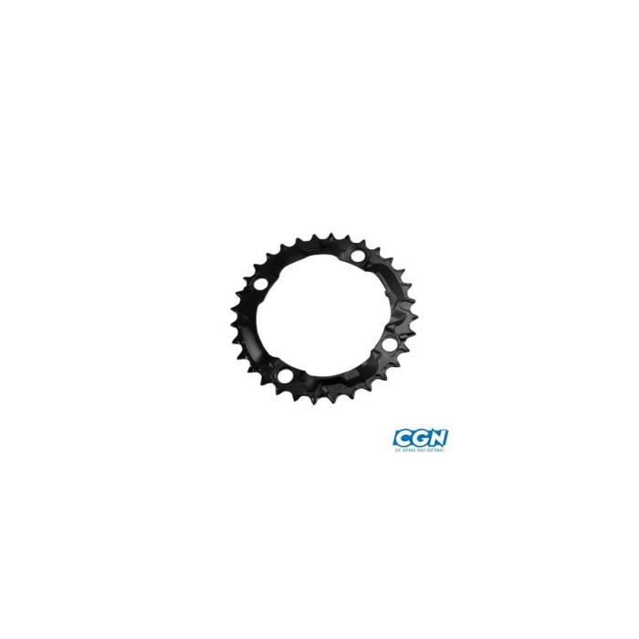 Plateau vtt triple diam 104 interm 32dts noir 4 branches shimano origine acera m361 7/8v.