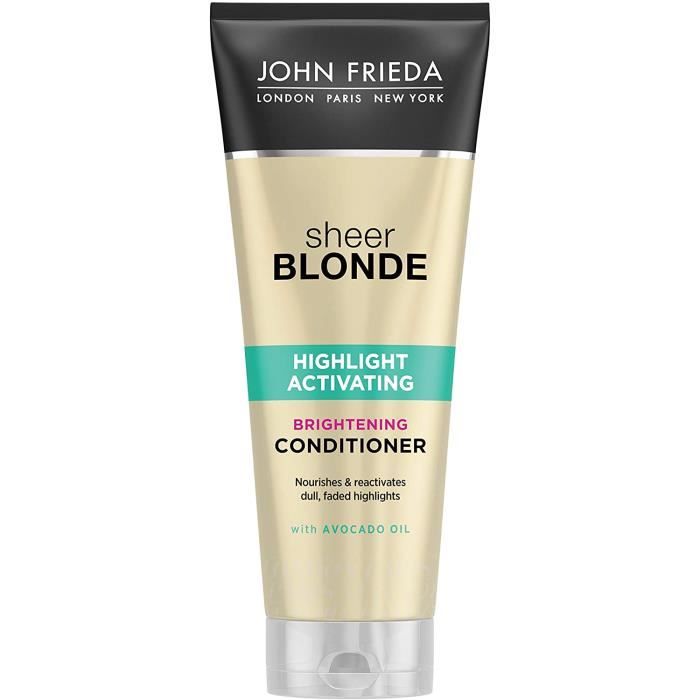 Après-shampooings John Frieda Sheer Blonde Highlight Activateur revitalisant éclaircissant à l'huile d'avocat pour cheve 21245
