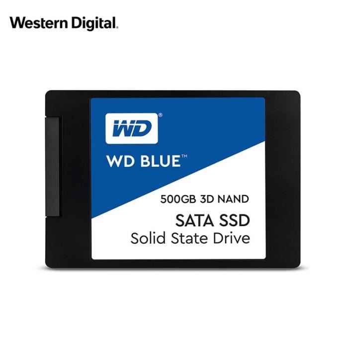 WESTERN DIGITAL 500GB BLUE 3D NAND SSD disque dur interne SATA3 2.5 -pour ordinateur portable ordinateur portable PC Ssd 500 Go disq