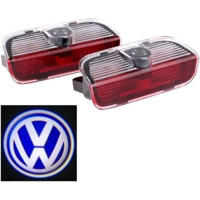 2pcs porte de voiture de LED Voyant bienvenue Logo projecteur Pour VW Passat B6 B7 CC Golf 6 7 Jetta MK5 MK6 Tiguan Scirocco