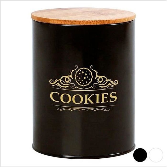 Boîte en métal Cookies 110937 Noir