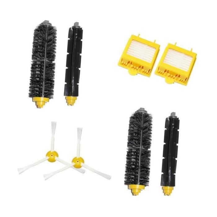 Aspirateur Kits de rechange Hepa Filtre Bristle Brush 6-Armed Side Brushes Pour iRobot Roomba 700 série 760 770 780