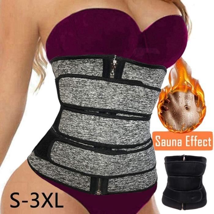 CEINTURE ABDOMINALE Ouskau Ceinture Ceinture Abdominale Ceinture de Sport reacuteglable neacuteopregravene Sauna Taille Formateu1205