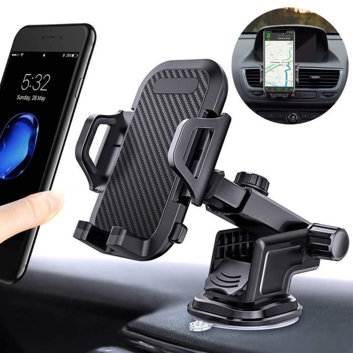 KAILH Support Telephone Voiture Ventilation Support Voiture Ventouse Universel avec Rotation 360° Support Voiture au Pare-Brise