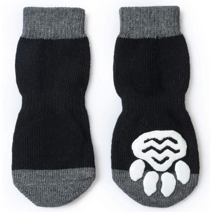 Pet Heroic Chaussettes antidérapantes pour chien et chat avec renfort en caoutchouc, contrôle de traction pour usage en 61502