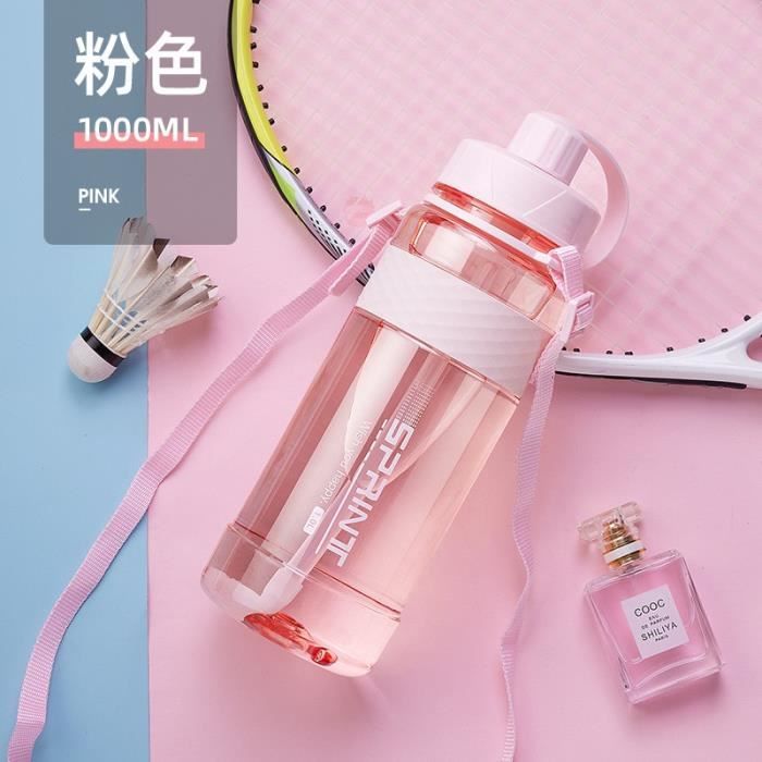 Gourde - Bouteille isotherme,Cardio Plein Air Sport Bouteille Bouilloire Grande Capacité Portable Escalade Vélo - Type Rose-1,5L