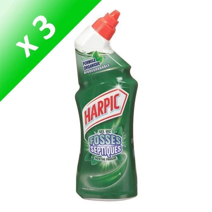 HARPIC Gel WC bio dégradable - 750ml (Lot de 3)