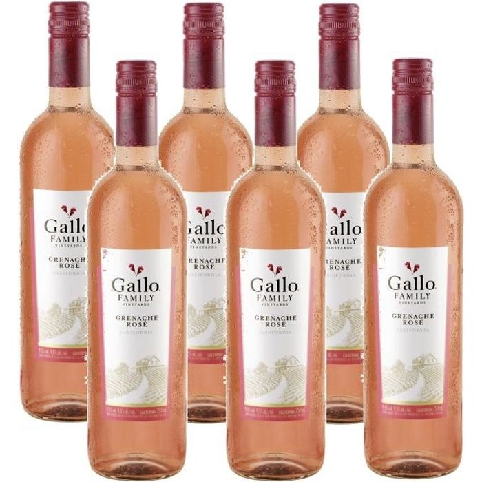 Gallo Family Vineyards Grenache Rose Vin Rose 6 x 0,75l