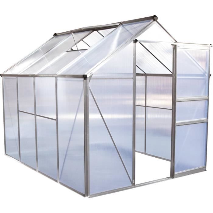 Serre jardin polycarbonate -Hortensia- 4,8m²