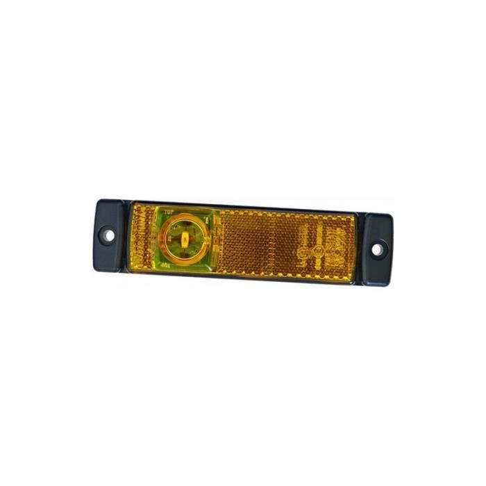FEU DE GABARIT ORANGE 24V LED A PLAQUER ( avec câble 1500 mm )