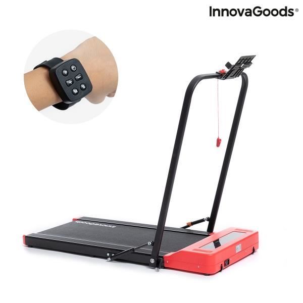 InnovaGoods Tapis de Marche et de Course Pliable avec Haut-parleurs et Montre Télécommande Foljog