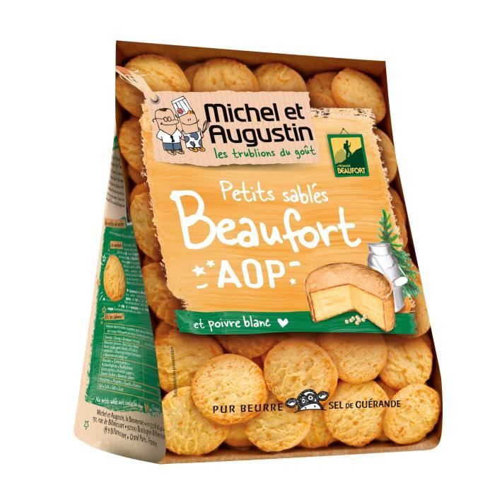 MICHEL ET AUGUSTIN Sablés au Beaufort et pointe de poivre - 100 g