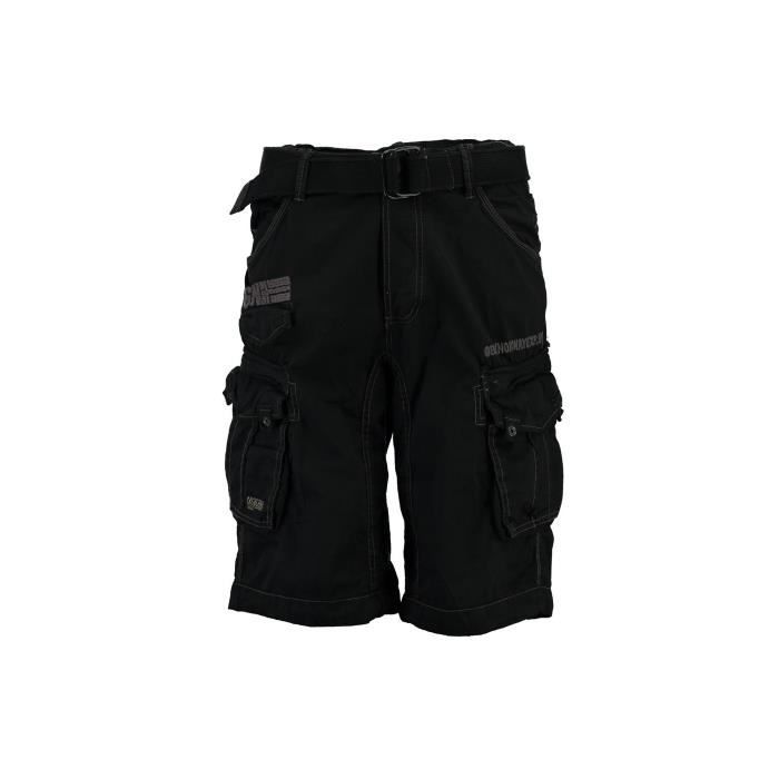 Bermuda Homme Geographical Norway Panoramique Basic New Noir