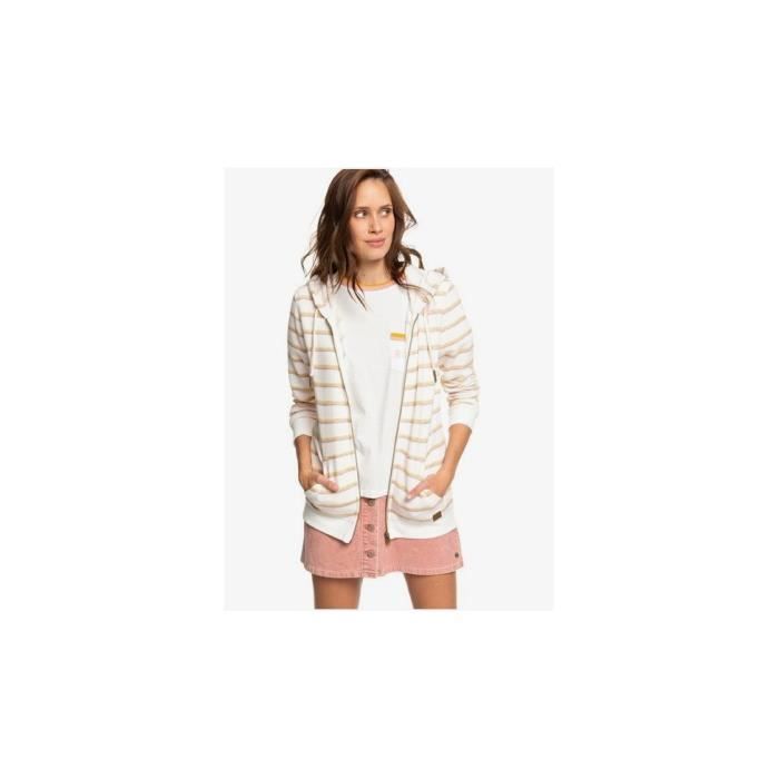 ROXY - Veste zippée - blanc - XL - Blanc - Pulls & Gilets & Sweats