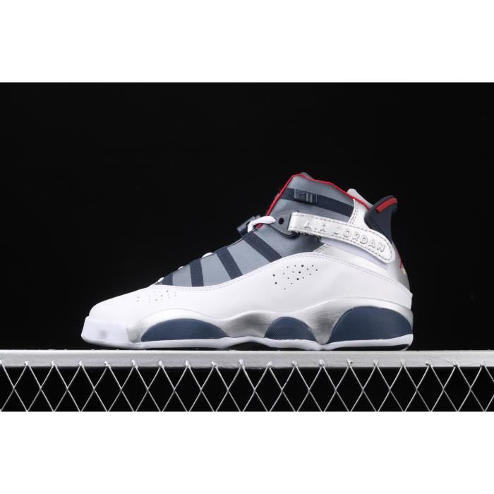 Jordans 6 Vintage Baskets Blanches Métalliques Homme Femme GE2022-12
