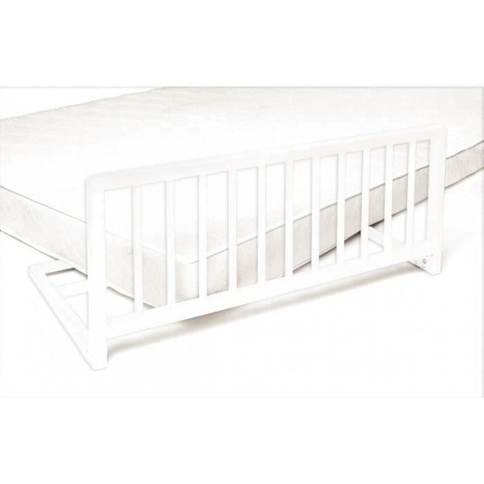 NIDALYS - Barrière de lit blanc 120 cm - Norme BS
