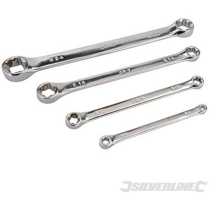 SILVERLINE Jeu de 4 clés Trx