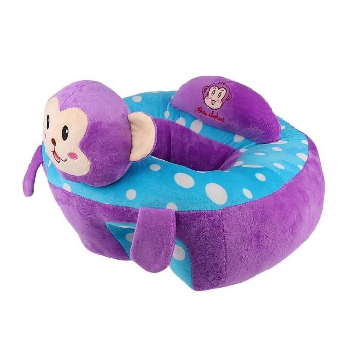 Soutien Siège Canapé Bébé En Peluche Repas Activité Jouet Pleche Animal - Singe violet