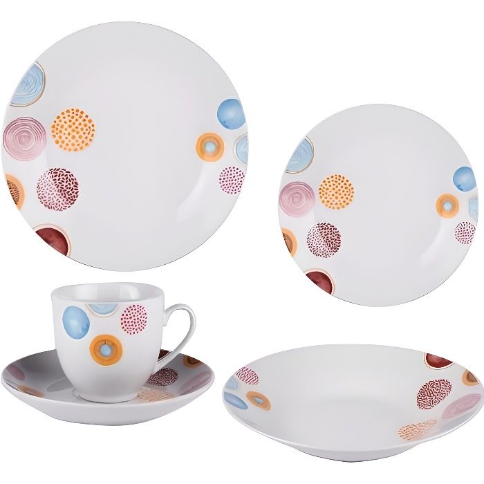 Service 30 pièces porcelaine mexico - Trend'up NEURE Blanc