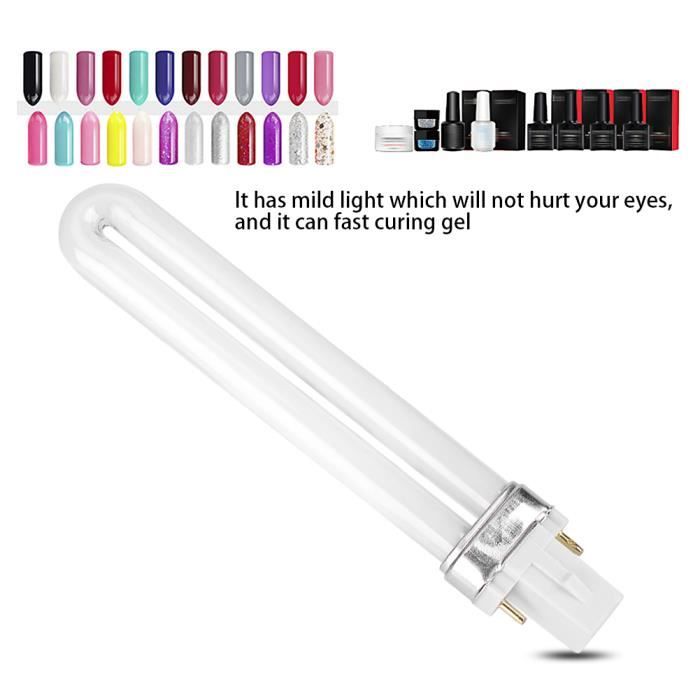4 pièces/ensemble professionnel manucure UV sèche-ongles lampe ampoule 9W vernis à ongles Gel polymérisant tube de lumiè ZR004