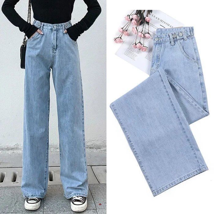 Jean évasé Who What Wear Femme – Taille Classique, Bleu Foncé, Coupe Capri, Neuf Sans étiquette