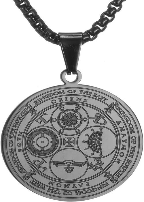 Amulette Protection Puissante Collier Sceau Des 7 Archanges - Acier Inoxydable - Protection Spirituelle - Homme/Femme Bijoux Spirituels Homme Femme
