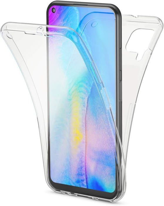 Coque Gel Silicone Transparente + Verre Trempé Pour Huawei P40 Lite - Kit De Protection