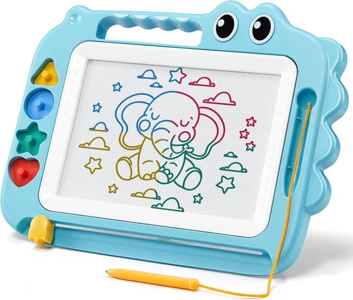 CJQRL Mini Ardoise Magique 10 Cm – Tableau Magnétique Pour Enfant Rouge – Idéal Pour Dessiner Et Écrire Partout !