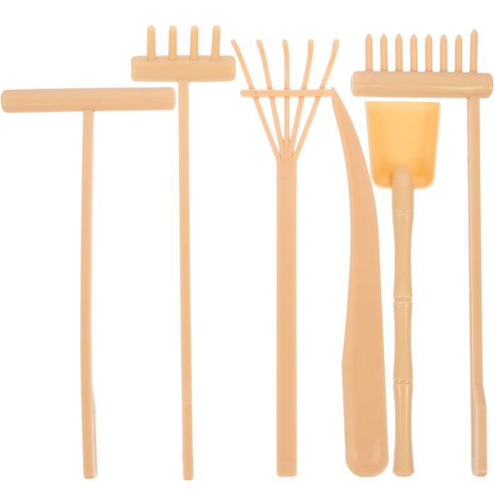 Râteau de jardin zen d'extérieur - Grand râteau de jardin japonais - 121,9 cm de long - 8 dents - En bois de hêtre massif - Pour bricolage - Accessoires de jardin - Cadeau pour adulte