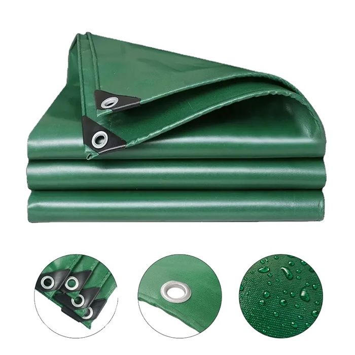 Lot De Bâche Artisanale Grande Taille 6x4 Mètres - Tissu Polyester Imperméable - Pour Extérieur, Tente, Bricolage - Occasion