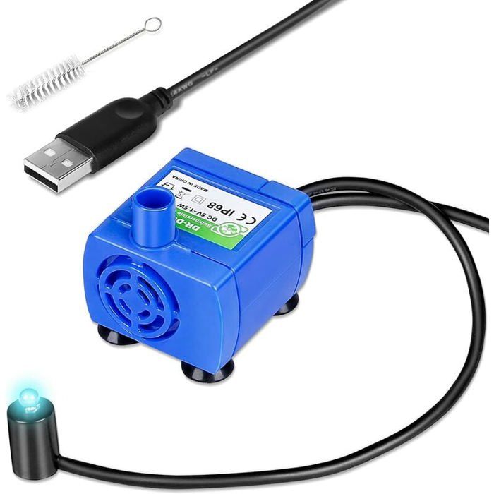 Meilleurs prix pour Pompe pour fontaine à eau pour chat pompe DR-DC160 améliorée moteur de remplacement pour fontaine à eau automatique pour animaux