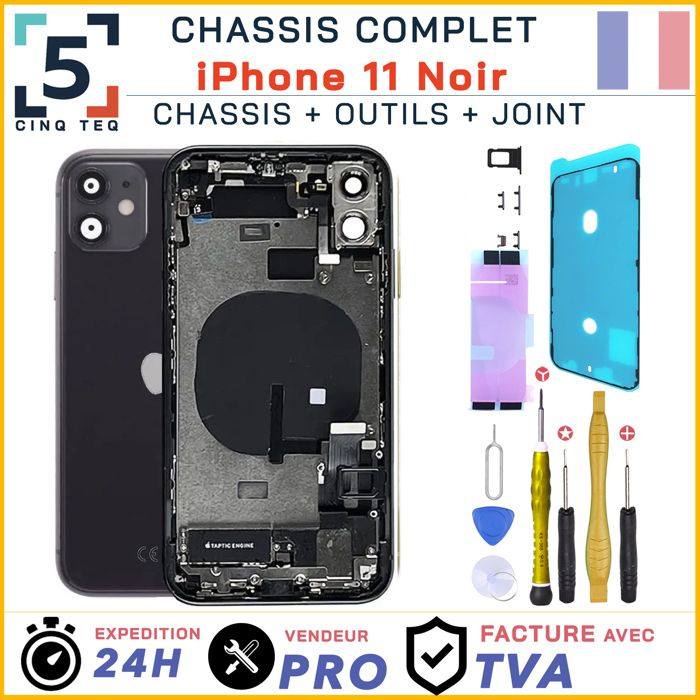 Écran LCD + Vitre Tactile Avec Châssis Pour Oppo A74 5G - Noir - Neuf
