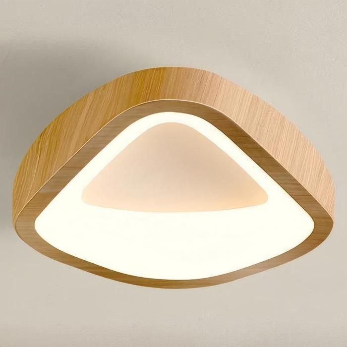 WOTTES Plafonnier LED Style Moderne - 12W Blanc chaude IP54 Imperméable Lampe de Plafond Pour Bureau Cuisine - 1pcs Naturel Ø20CM