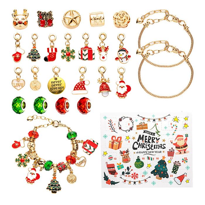 Calendrier De L Avent De Nol Kit 2025 De Fabrication De Bracelets Pour Les Enfants Et Les