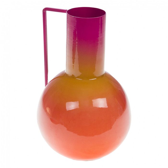 Vase Zélie orange 23 cm - Amadeus