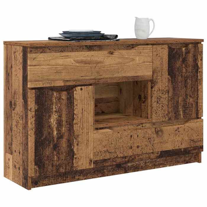 BEL-ACHAT* Buffet - Bahut Meuble Enfilade - Fonction daffichage Bois Ancien 100x30x656 Bois dingénierie Prom84674208