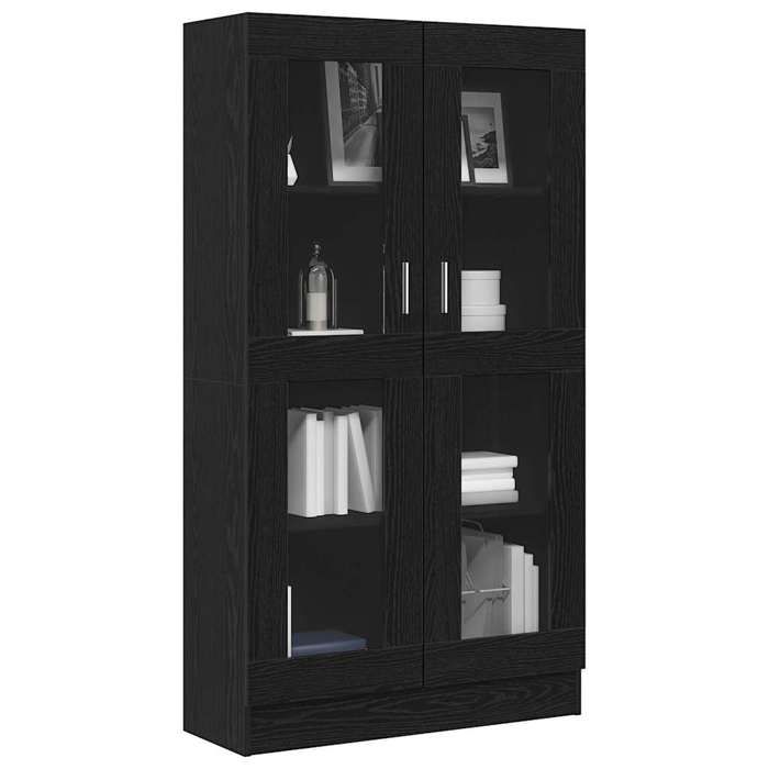 (SOLDES DEC)Bibliothèque - vidaXL - Meuble Étagère - support livres - Chêne noir 82 5x30 5x150 cm Bois dingénierie 01_1217008