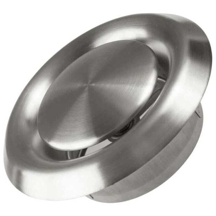 Grille de ventilation réglable - PZCC - Modèle 4 pouces (Ø100 mm) - Acier inoxydable SUS304 - Réglable - Mur/Plafond