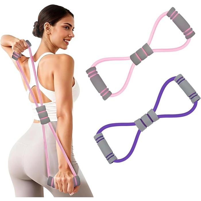 Élastique Extenseur Poitrine UPFIT – Résistance Réglable Bleu – Musculation Haut Du Corps à Domicile élastique Sport