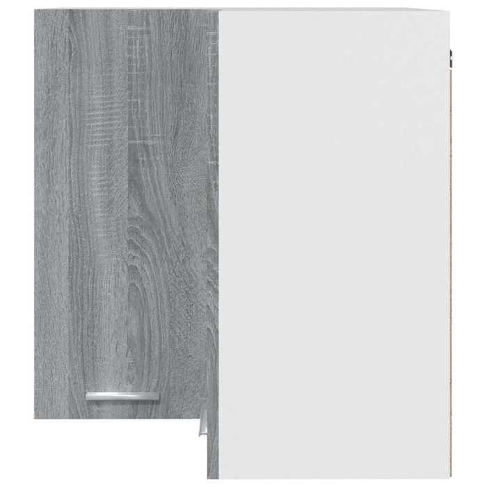 Remise 2026®Caisson haut cuisine Gris - Armoire dangle suspendue Lyon - avec rangement - Gris Sonoma - 57x57x60cm - Bois ding