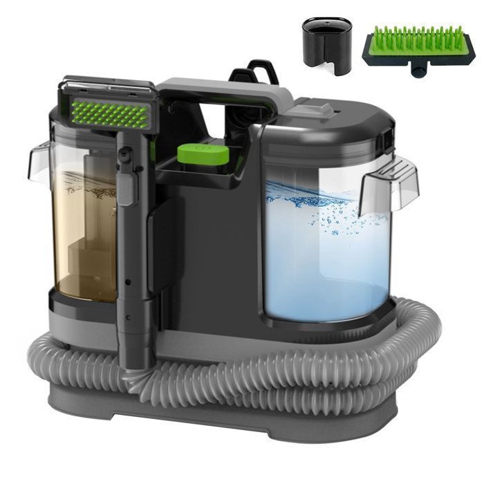 Nettoyeur de Taches pour Tapis et Canapés Rynza Aspirateur 12kPa Réservoirs 1800ml800ml Pour Animaux et Tissus dameublement