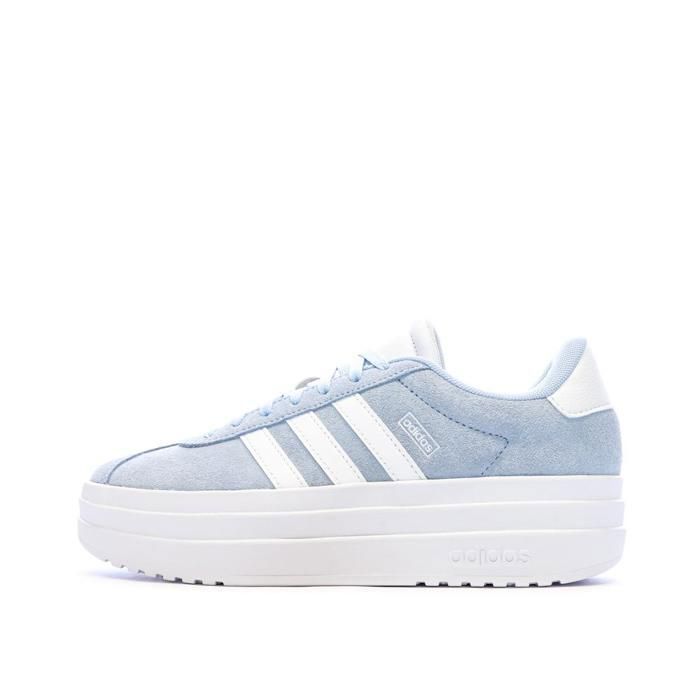 Adidas Baskets Bleu Clair Femme Adidas Vl Court Bold