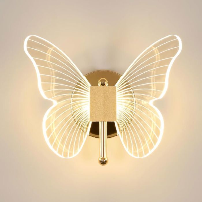 Applique murale LED 10 W applique papillon créative lampe de chevet à trois couleurs réglables (30 ACCESSOIRES FABRICATION MAISON