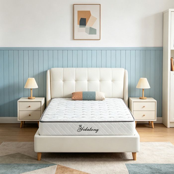 Matelas 90x200 Épaisseur 26 cm Matelas Hybrid Ressorts Ensachés+Mémoire de Forme Solide et Confortable 7 Zones Durable