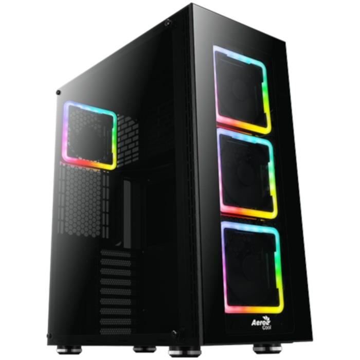AEROCOOL BOITIER PC Tor Pro – RGB – Noir – Verre trempé – Format E-ATX (ACCF-PB11043.11)
