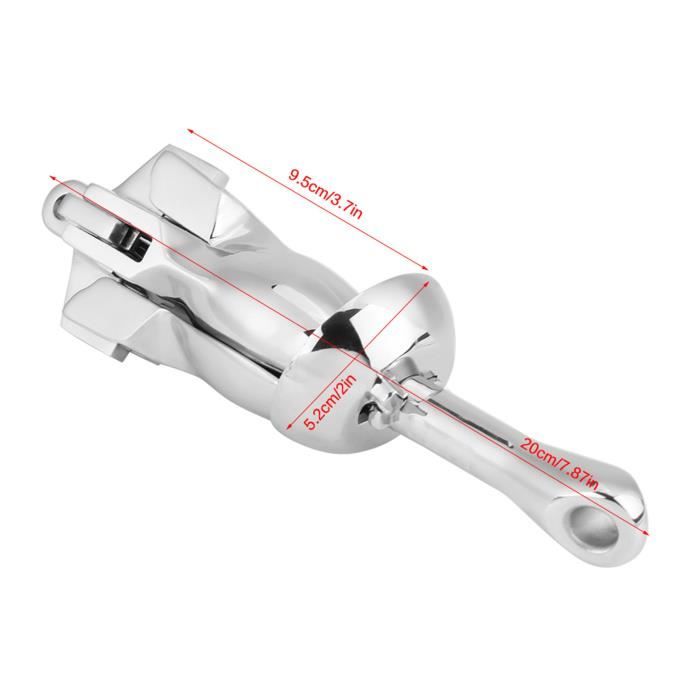 Ancre D'étrave En Inox 316 – Rouleau Caoutchouc, 17,2×6,5 Cm, 848 G – Pour Bateau Et Yacht – Installation Facile