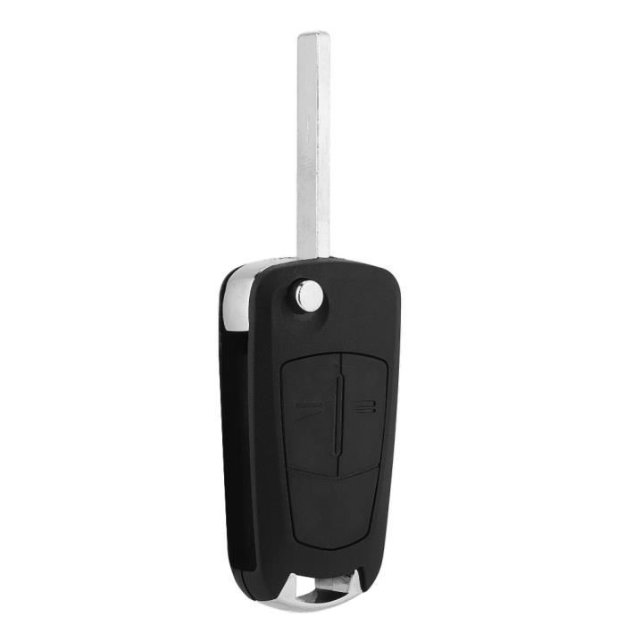Coque Clé OTOTEC Pour Fiat 500 - Remplacement Boîtier 3 Boutons - Argent - Télécommande Non Incluse