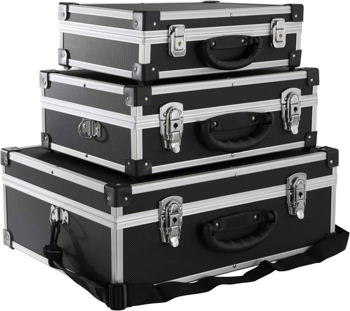AREBOS Lot de 3 valises de rigides | 50L volume total | verrouillable