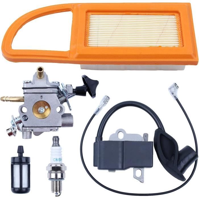 Haishine Carburetor & Ignition Coil Kit For Stihl BR500, BR550, BR600 – Zama C1Q S183 Compatible, Gas Blower Replacement Parts