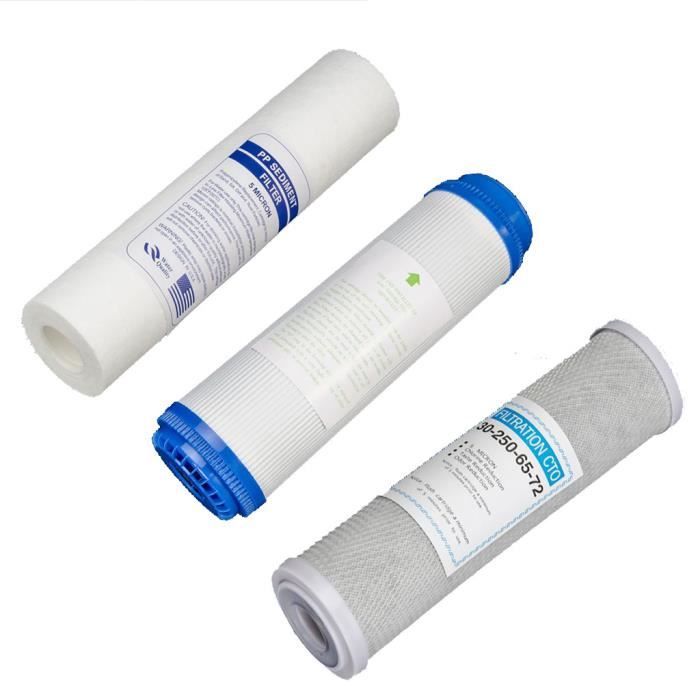Filtre 20 Microns Filtre Eau Potable Pack De 3 Filtres à Eau